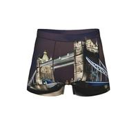 QYUHBNS Tower Bridge In London - Calzoncillos tipo bóxer transpirables para hombre, suaves y cómodos, Negro, 3XL