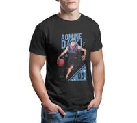 QYUIPEXE Kuroko No Basket Sports Anime Series Sharkie Men T Shirt Black XL