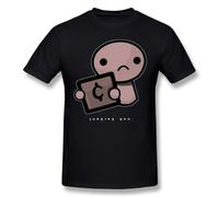 QYUIPEXE The Binding of Isaac T Shirt Judging You Dark Background Black L