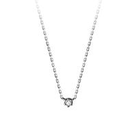 QYYZTHX 925 Sterling Silver Fashion Star Star Deslumbrante Cz Collar de Gargantilla para Mujeres Cumpleaños de Boda Joyas Finas