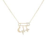 QYYZTHX Collar con Colgante de circón para Mujer, joyería, Gargantilla con Inicial, Collares