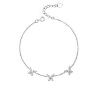 QYYZTHX Pulsera y Brazalete y Brazalete de Mariposas de Cristal para Mujeres Boda para Mujeres