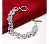 QYYZTHX Pulseras de círculo Fino para Mujeres con amuletos de Boda Regalos de Fiesta de Bodas