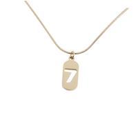 QYYZTQY 1 Collar de Cadena de clavícula Dorada Elegante con diseño número 7 para Mujer, Cadena de clavícula Elegante