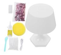 QYYZTQY 1 Set Mosaic Desk Lamp Purple Glue Crystal Standing Lamp Student