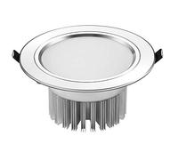 QYYZTQY 10 Pack Silver White LED Ceiling Lamps Recessed Downlights Bedroom Decoration Wash Wall Lamps Energy Saving LED Downlighters Warm White 3000K Ceiling Lights Spot Light Outdoo (Color : White
