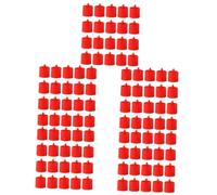 QYYZTQY 100 Pcs Led Candle Light Led Pillar Candles Battery Operated Candle Tea Candles Electric Light Surround Led Candles Red Flameless Votive Candles Plastic Wedding Props