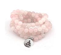 QYYZTQY 108 Natural Powder Crystal Yoga Fashion Necklace Strand 6