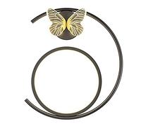 QYYZTQY 10W Led Wall Sconces, Nordic Luxury Butterfly Wall Lights, Acrylic and Iron Wall Lamp Fixture for Bedroom, Hallway, Living Room, TV Wall, Bedside, Warm Light,Black,Left (Color : Gold,