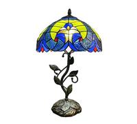 QYYZTQY 12Inch Table Lamp Bedside Lamp Flower Table Lamp Bedroom Bedside Lamp Creative Glass Decorative Lamp Used in Bedroom Hotel Coffee Warm as Ever