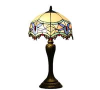 QYYZTQY 12Inch Turkish Table Lamp Stained Glass Lampshade Vintage Desk Lamp Bedroom Mediterranean Restaurant Bar Home Decor Lighting Warm as Ever
