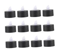 QYYZTQY 12pcs Candle Light Pillar Candles Romantic Led Pillar Candle Decorative Candles Tealights Flameless Candle Lamp Led Candle Lamp Flameless Tealight Candles Props Plastic White Core