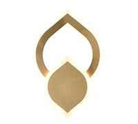 QYYZTQY 15W Copper Wall Lamp, Minimalist Flush Mount Wall Lights, Acrylic Wall Sconces Lighting Fixture for Bedroom, Hallway, Living Room, TV Wall, Bedside
