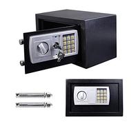 QYYZTQY 16L Drop Box Safebox for Home, Electronic Security Safe with Digital Keypad Emergency Overide Key, Fireproof and Waterproof/Black/8.5L