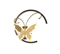 QYYZTQY 16W Led Wall Sconces, Nordic Luxury Butterfly Wall Lights, Acrylic and Copper Wall Lamp Fixture for Bedroom, Hallway, Living Room, TV Wall, Bedside,Black (Color : Black)