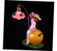 QYYZTQY 1pc Girl Night Light Tabletop Decorative Light Fruit Decor Mermaid Dress Cedar Shoe Tree Kids Room Decor Nightlight Decorative Desk Lamp Pearlescent Lighting Resin