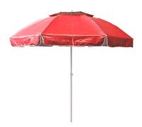 QYYZTQY 2.4 M/7.9 ft Round Parasol Large Cever Fishing Umbrella Sun Shade Freestanding Protective for Outdoor Garden Terrace Patio Shelter Canopy Market,Red,Normal Ver