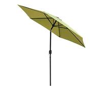 QYYZTQY 2.4M/7.9ft Garden Parasol Umbrella Outdoor Sun Shade, Canopy Foldable UV Resistant Aluminum with Manual Crank for Balcony Terrace Garden Outdoor Shelter Tent