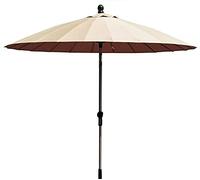 QYYZTQY 2.5M Garden Parasol Umbrella with Crank Handle Tilt,Outdoor Sun Shade,UV Protective for Outdoor,Garden and Patio,24 Ribs,UV (3 Red)