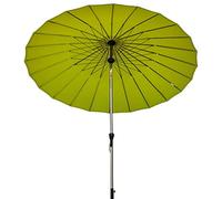 QYYZTQY 2.5M Garden Parasol Umbrella with Crank Handle Tilt,Outdoor Sun Shade,UV Protective for Outdoor,Garden and Patio,24 Ribs,UV (1 Green)