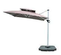 QYYZTQY 2.5m Square Cantilever Parasol, Hanging Roman Umbrella, Outdoor Patio Garden, Can be rotated °