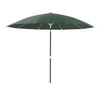 QYYZTQY 2.7M Aluminum Parasol,Tiltable Outdoor Parasol,Wind-Resistant Courtyard Umbrella,UV-Resistant Beach Umbrella,Used in Villas,Balconies,Gardens,Without Base (Green)
