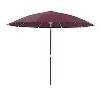 QYYZTQY 2.7M Aluminum Parasol,Tiltable Outdoor Parasol,Wind-Resistant Courtyard Umbrella,UV-Resistant Beach Umbrella,Used in Villas,Balconies,Gardens,Without Base (Red)
