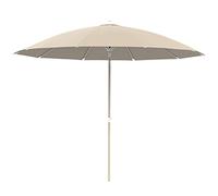 QYYZTQY 2.7M Aluminum Parasol,Tiltable Outdoor Parasol,Wind-Resistant Courtyard Umbrella,UV-Resistant Beach Umbrella,Used in Villas,Balconies,Gardens,Without Base (Khaki)
