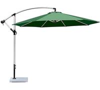 QYYZTQY 2.7M- Garden Parasol Sun Shade ° Rotating Hand Crank Aluminum Frame, Outdoor Patio Cantilever Umbrella for Terrace, Pool, and