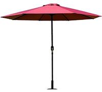 QYYZTQY 2.7M Sunshade Round Parasol Table Umbrella, 38mm Iron Pole, with 8 Sturdy Ribs Garden Patio Beach Market Outdoor Umbrellas Canopy (C)
