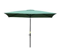QYYZTQY 2 x Rectangular Market Outdoor Table Green Patio Umbrella