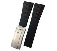 QYYZTQY 20mm 21mm Curved End Rubber Watchband Suitable for GMT Deep Sea Dweller Explorer 2 Silicone Watch Strap