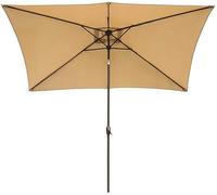 QYYZTQY *2m Rectangular Parasol Garden Sun Umbrella with Crank and Tilt Function Outdoor Leisure Patio Sunshades, Waterproof and Ultraviolet Protection Umbrellas