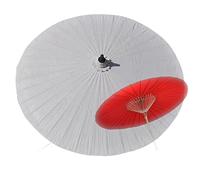 QYYZTQY 2M Vintage Garden Parasol,Handmade Handicraft Round Parasol,Detachable Outdoor Beach Umbrella,Sun/Rain Protection,for Patio Terrace,Many Colours (White)