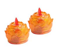 QYYZTQY 2pcs Flameless Battery Candles Candle Lamp Batteries Chinese Candle Light Flower Decor Battery Operated Candles Party Candle Lights Candle Lights for Party Led Candle Plastic