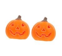 QYYZTQY 2pcs Pumpkin Lantern Lanterns Pumpkin Lamp Desktop Pumpkin Statue Pumpkin Light Halloween Party Lamp Pumpkin Table Lamp Festival Pumpkin Halloween Light Prop Halloween Lamp or