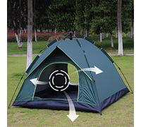 QYYZTQY 3-4 Man Pop up Large Space Ventilation Beach Garden Camping Tents Indoor UV Tent,Blue Tent