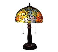 QYYZTQY 30Cm Table Lamp Mediterranean Retro Stained Glass Vintage Art Turkish Mosaic Desk Lamp Bedroom Nightstand Decorative Lights Warm as Ever