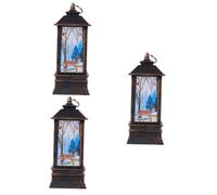 QYYZTQY 3pcs Christmas Night Light Vintage Christmas Decoration Desktop Night Light Decor for Table Outdoor Tabletop Decor Christmas Christmas Hanging Decoration Portable Flame Lamp
