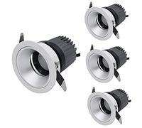 QYYZTQY 4 Pack LED High Brightness Downlight Recessed Light Fixtures Conference Room Low Energy Consumption Recess Lights Home Strong Heat Dissipation Canister Lights Background Wall (Color : Neutral