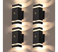 QYYZTQY 4 Packs Dusk to Dawn Outdoor Lighting, Wall with 5w LED, Outside Lights for House IP65 Waterproof Aluminum Up and Down Outdoor Lights for House, Garage, Porch, Doorway