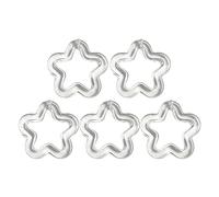 QYYZTQY 5pcs Acrylic Hollow Flower Charms Colorful Star Pendant Earrings Necklace Bracelet Findings Craft Jewelry Making