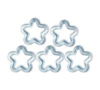 QYYZTQY 5pcs Acrylic Hollow Flower Charms Colorful Star Pendant Earrings Necklace Bracelet Findings Craft Jewelry Making