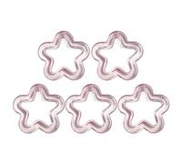 QYYZTQY 5pcs Acrylic Hollow Flower Charms Colorful Star Pendant Earrings Necklace Bracelet Findings Craft Jewelry Making