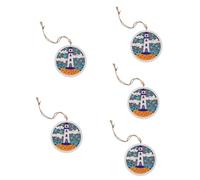 QYYZTQY 5pcs Surfboard Decorations Ocean Night Light Summer Night Lamp Beach Night Light Coastal Hanging Light Nautical Pendant Light Mediterranean Ceiling Light Wall Hanging Decor Wooden