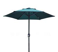 QYYZTQY 6.5ft/2m Patio Parasol Premium Outdoor Market Table Umbrella with Crank for Garden, Lawn, Deck, Backyard & Pool Wine Red