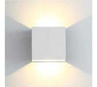 QYYZTQY 6W LED Wall Light, Metal Indoor Up and Down Wall Lamp, Indoor Wall Lights for Hallway Living Room Bedroom Hallway Staircase, Warm White Wall Lighting Fixture (Color : White 3000k)