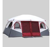QYYZTQY 8-12 Person Doble Layer Family Portable Cabana Tent UV Protection Sun Shelter for Outdoor Camping Hiking Fishing