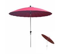 QYYZTQY 8.2ft/250cm Outdoor Umbrella,Round Garden Parasol with Push Button Tilt and 24 Fiberglass Ribs,Patio Market Sun Umbrella for Terrace Lawn Backyard Pool (White)