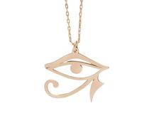 QYYZTQY 925 Sterling Silver Amulet Reiki Eye of Horus Necklace For Men Women, Minimalist All Seeing Eye Necklace - Vinttage Eye of Ra Necklace, Eye of Horus Pendant Illuminati Necklace For